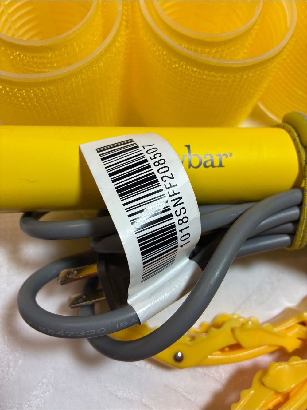 drybar Yellow Flat iron with Rollers and Sectioning Clips - Picture 3 of 4